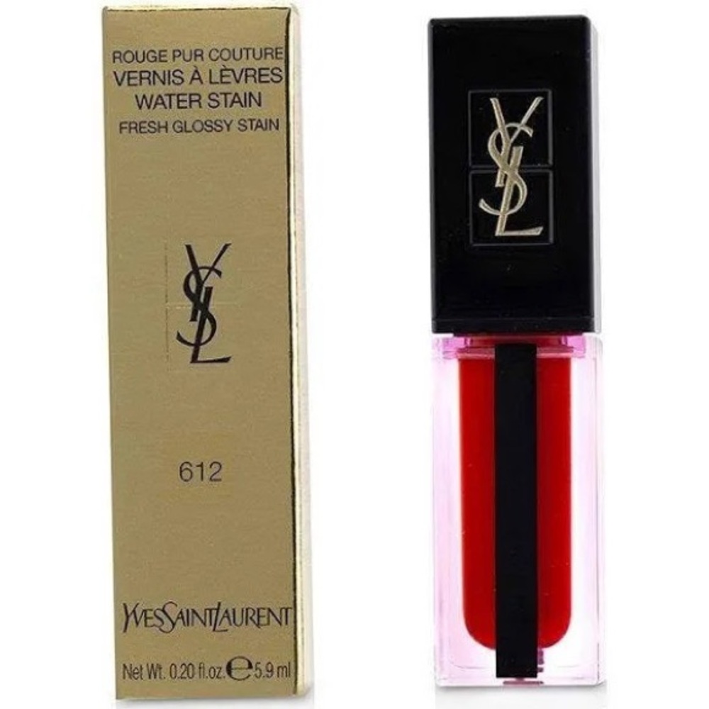 YSL Water Stain Lip Stain 612 Rouge Deluge